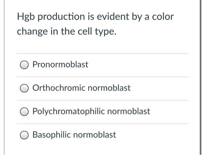 polychromatophilic normoblast