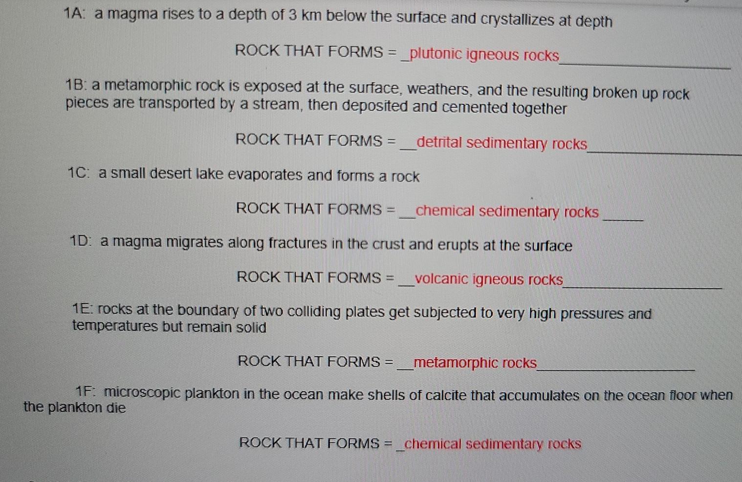 Solved 1A: a magma rises to a depth of 3 km below the | Chegg.com