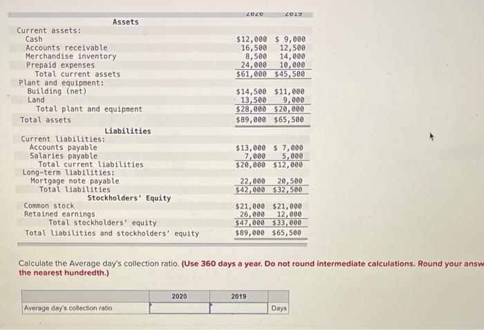 Solved Calculate the Average day's collection ratio. (Use | Chegg.com