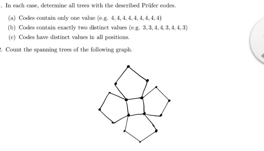 Solved . In each case, determine all trees with the | Chegg.com