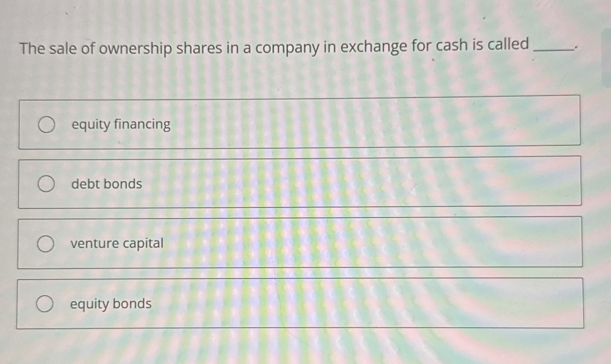 High Quality SOLUTION The sale of ownership shares in a company in ...