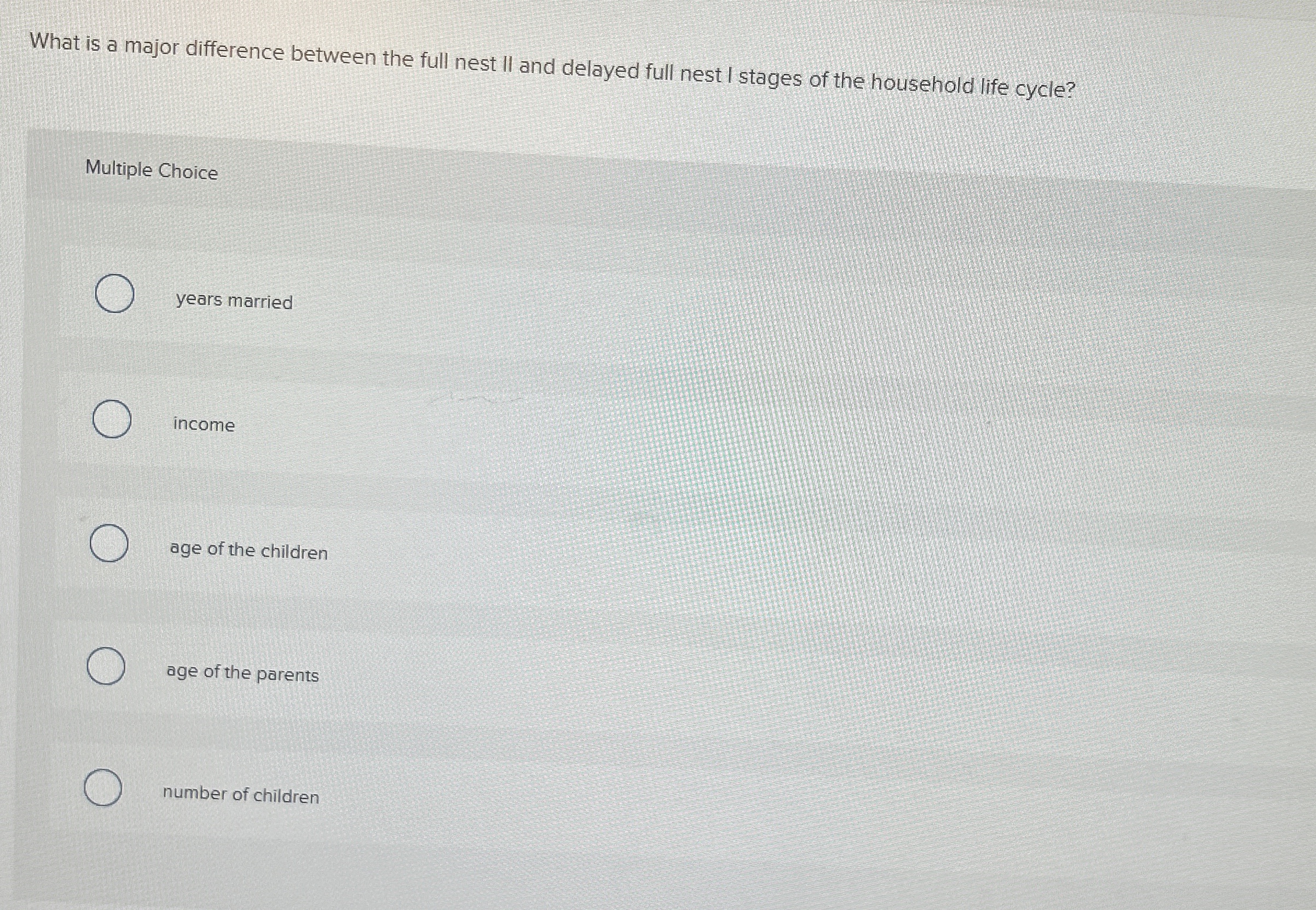 Solved What is a major difference between the full nest II