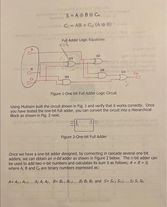 Lab Procedure. Using Multisim, Design And Implement | Chegg.com