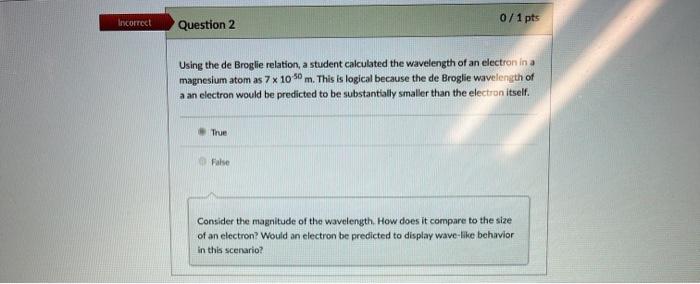 Solved 0 / 1 pts correct Question 1 The plot below shows the | Chegg.com