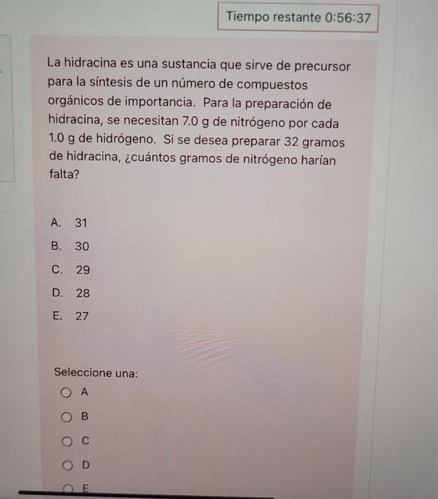 La hidracina es una sustancia que sirve de precursor para la síntesis de un número de compuestos orgánicos de importancia. Pa