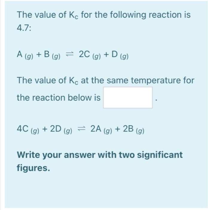 Solved The Value Of Kp For The Following Reaction Is 2.5: 2A | Chegg.com