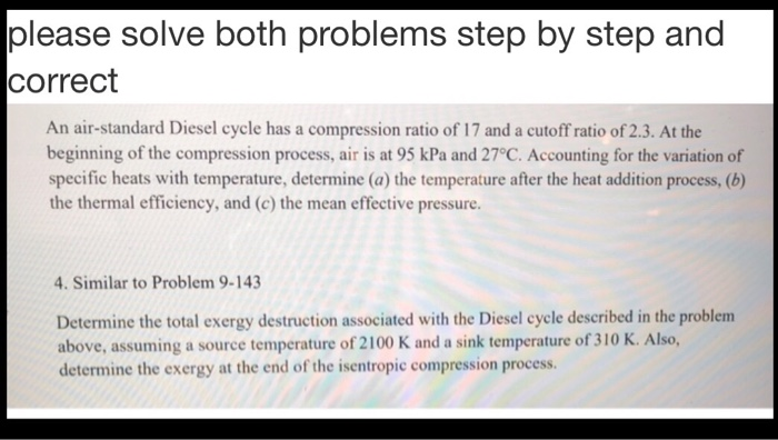 Solved please solve both problems step by step and correct | Chegg.com