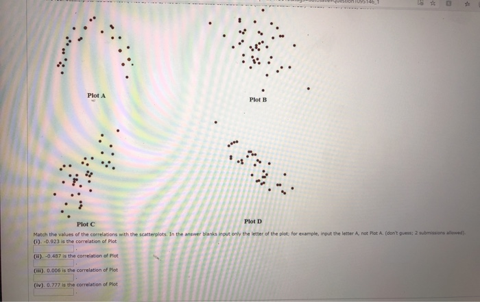 Solved 1401 Plot B Plot C Match The Values Of The | Chegg.com