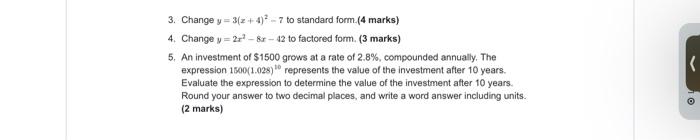 y 4 =- 12 7 x 1 in standard form