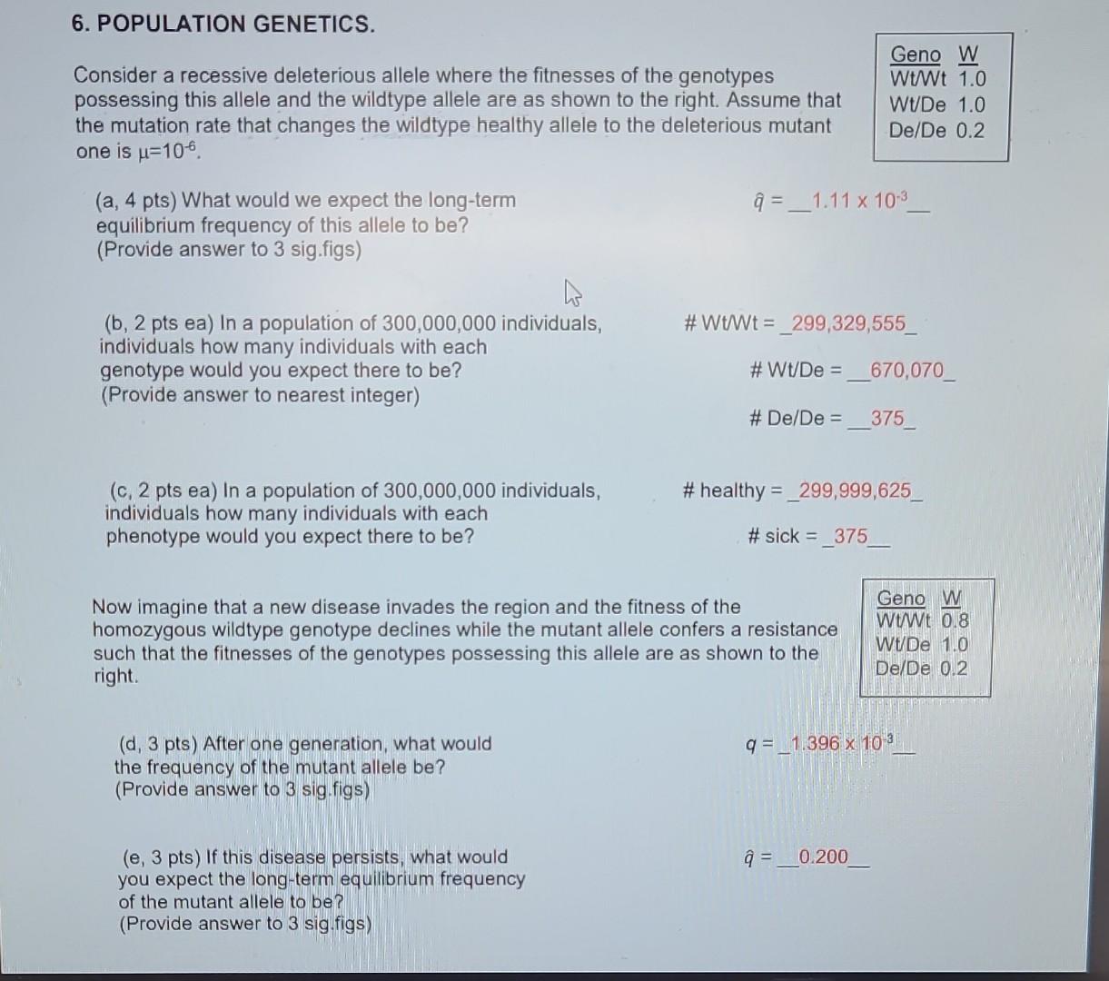 Solved answers are in red I just need to know how to do the | Chegg.com