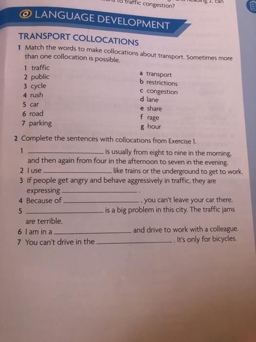 Solved affic congestion? 184, can O LANGUAGE DEVELOPMENT | Chegg.com