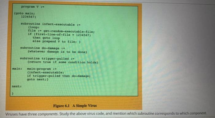 Solved Program V goto Main 1234567 Subroutine Chegg