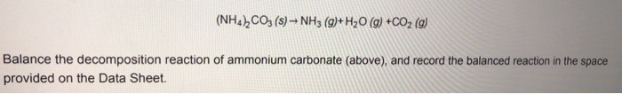 Химическую реакцию схема которой nh4 2co3 nh3 co2 h2o относят к реакциям