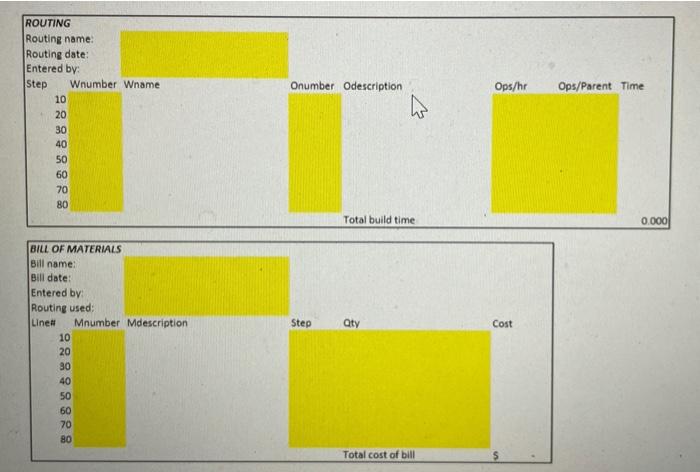 Solved Introduction to the Production Cycle: Configuring a | Chegg.com