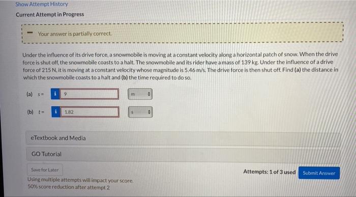 Solved Show Attempt History Current Attempt in Progress Your | Chegg.com