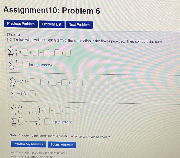 Solved Assignment10: Problem 6 Previous Problem Problem List | Chegg.com