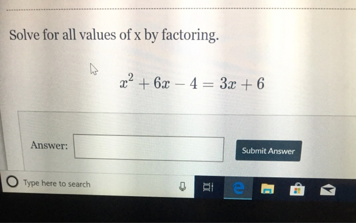 Solved Solve For All Values Of X By Factoring Xp 6x Chegg Com