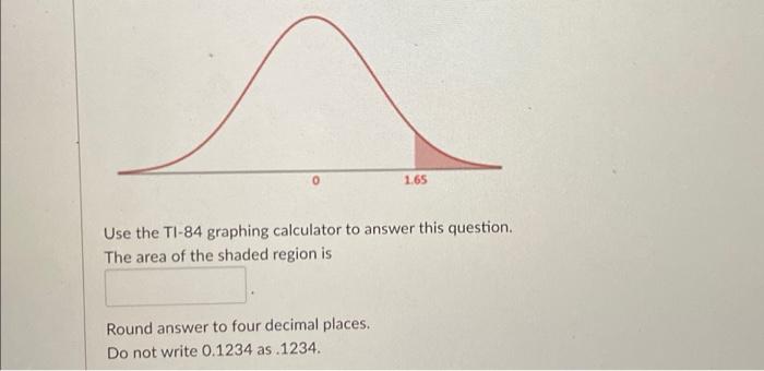 how to find the area of a shaded region on ti 84