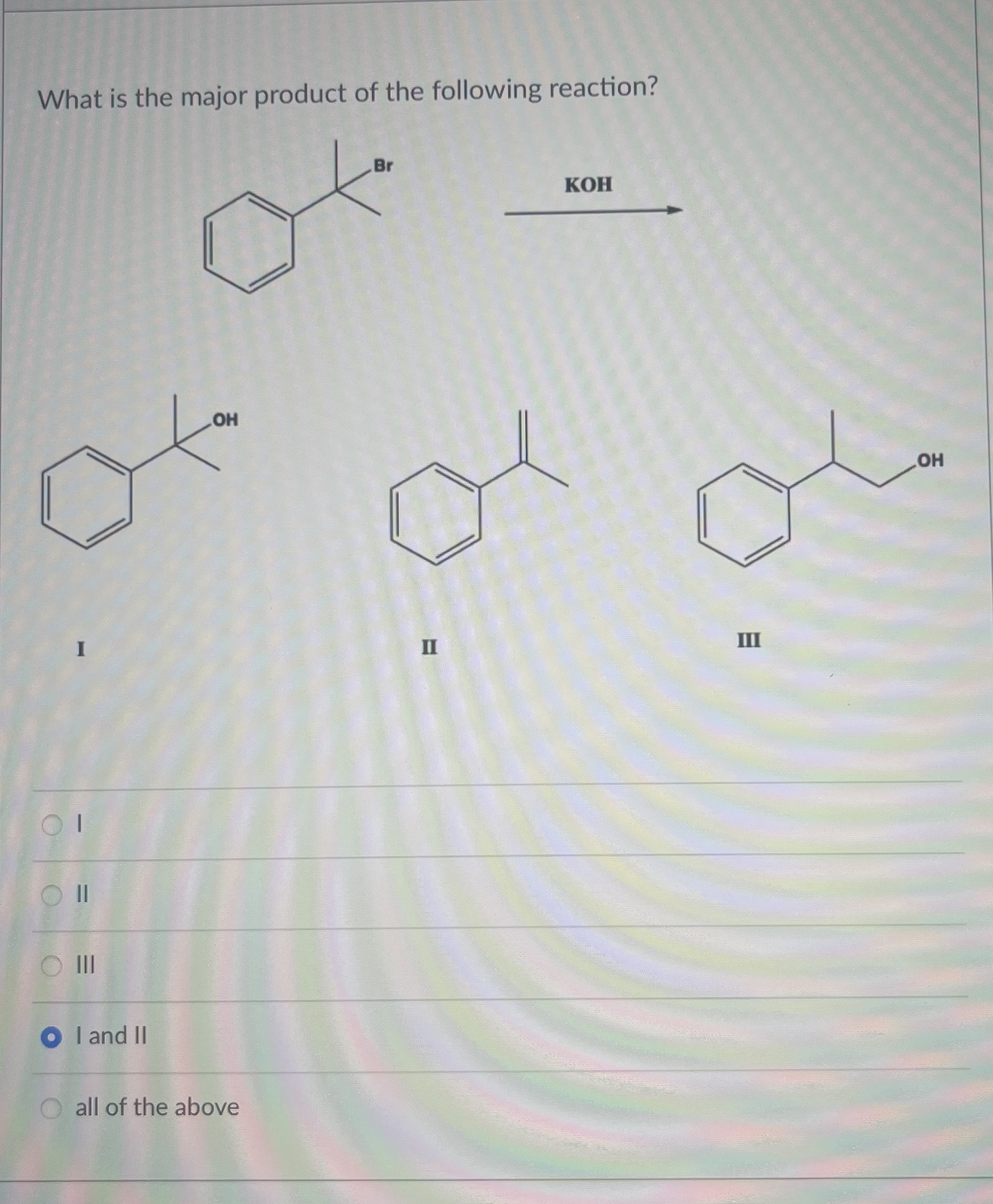 Solved What is the major product of the following | Chegg.com