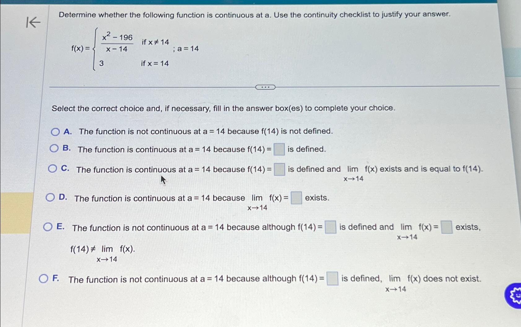 Solved Determine whether the following function is | Chegg.com