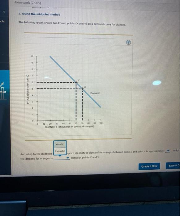Solved Homework (Ch 05) 3. Using the midpoint method The | Chegg.com
