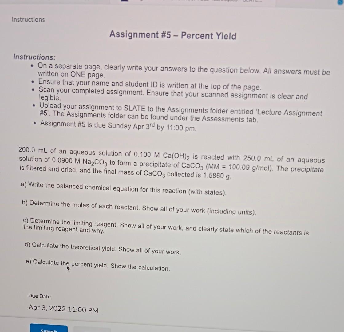 if an assignment is worth 5 percent