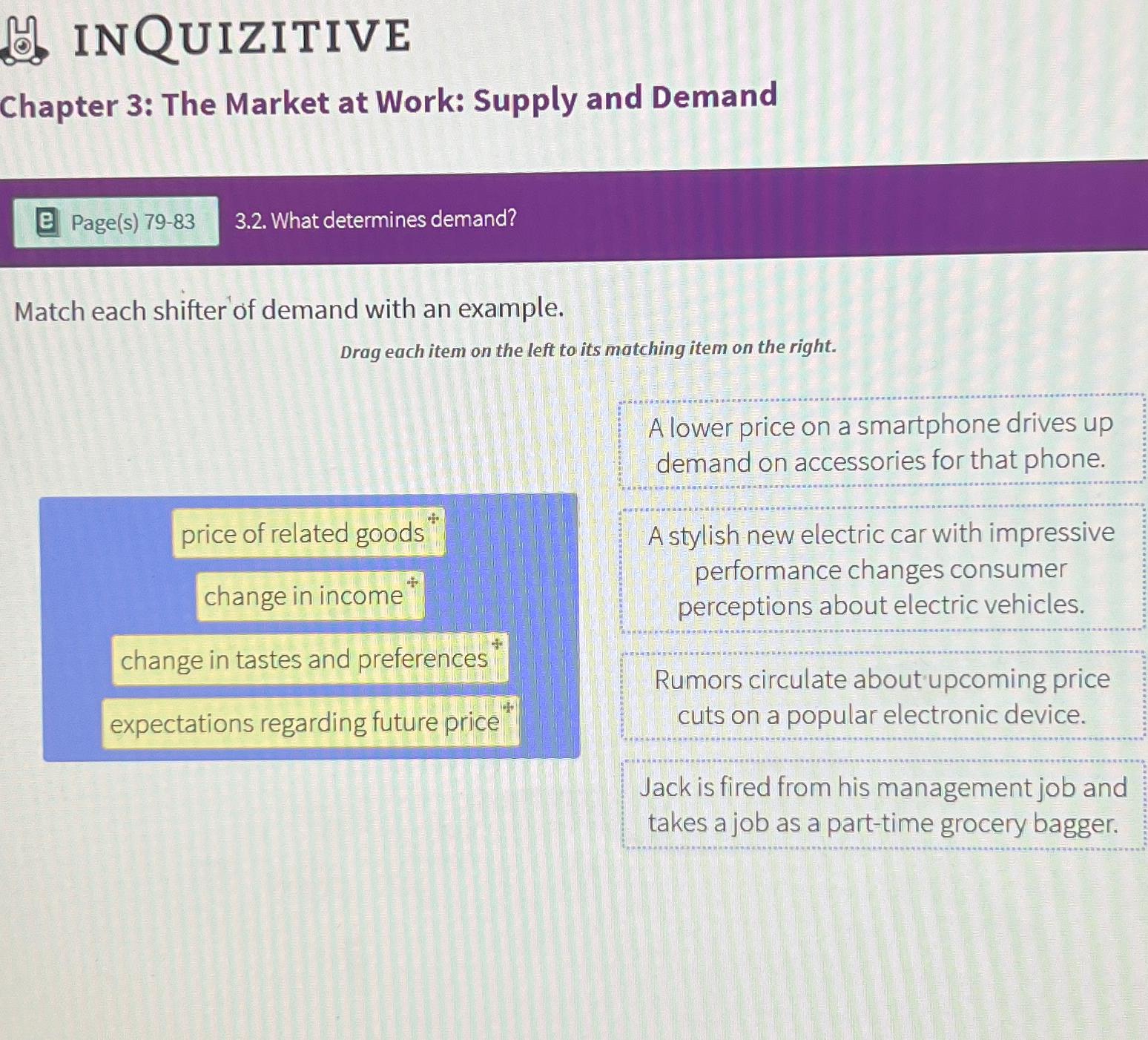 Solved INQUIZITIVEChapter 3: The Market at Work: Supply and | Chegg.com