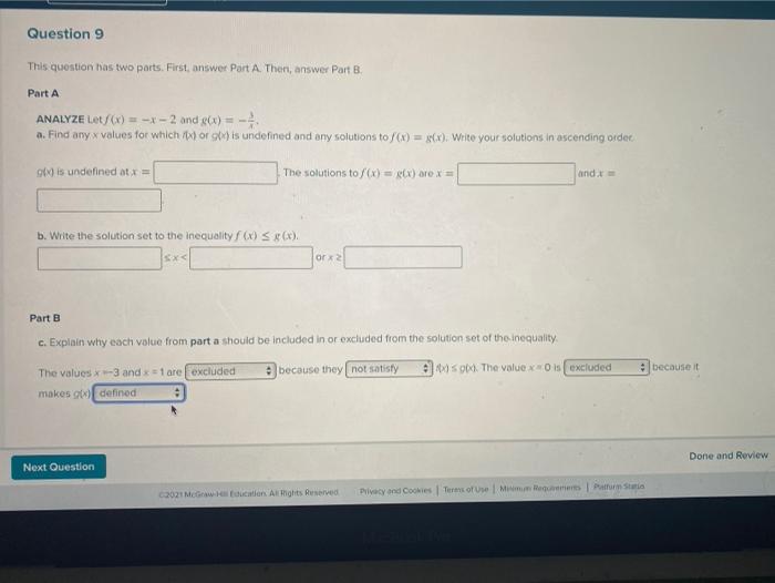 Solved Question 9 This question has two parts. First, answer | Chegg.com
