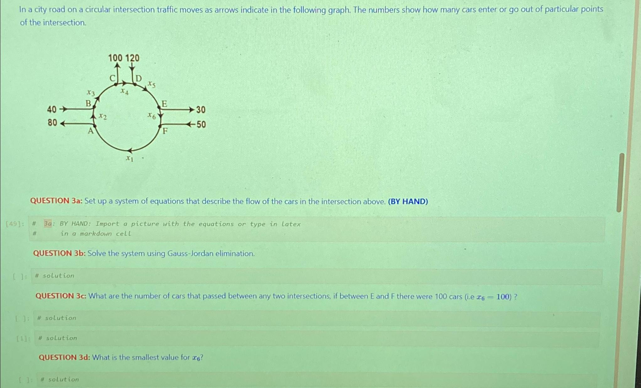 solved-in-a-city-road-on-a-circular-intersection-traffic-chegg