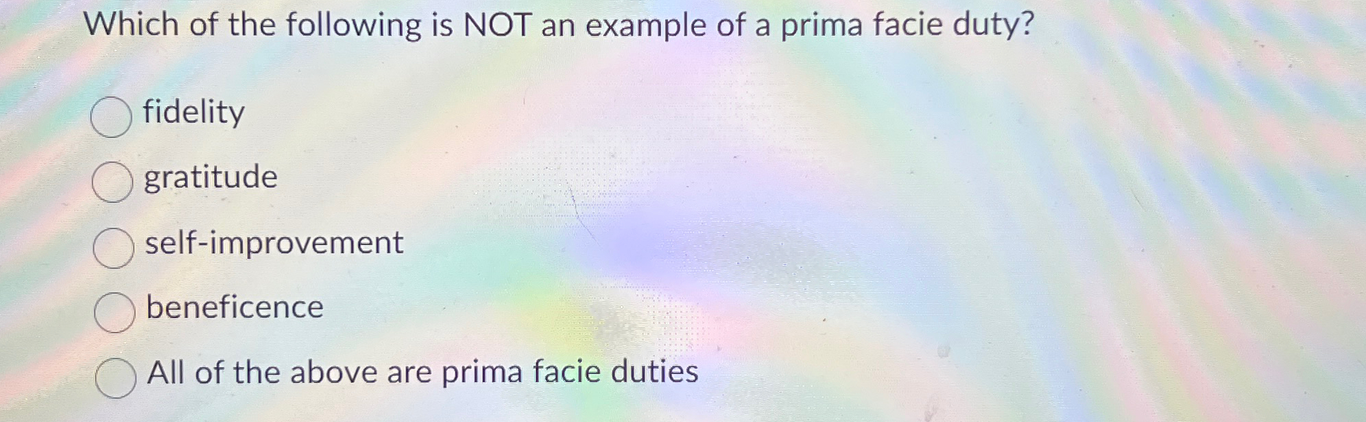 Solved Which of the following is NOT an example of a prima | Chegg.com