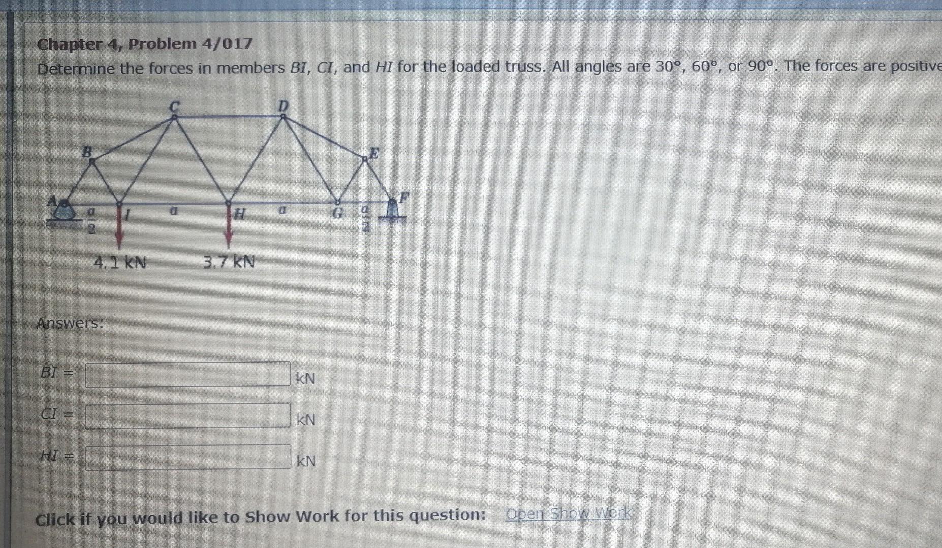 Solved Chapter 4, Problem 4/017 Determine the forces in | Chegg.com