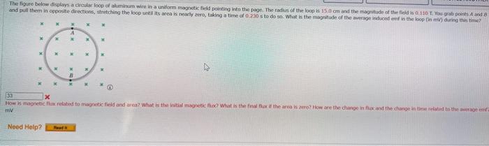 Solved The figure below displays a circular loop of aluminum | Chegg.com