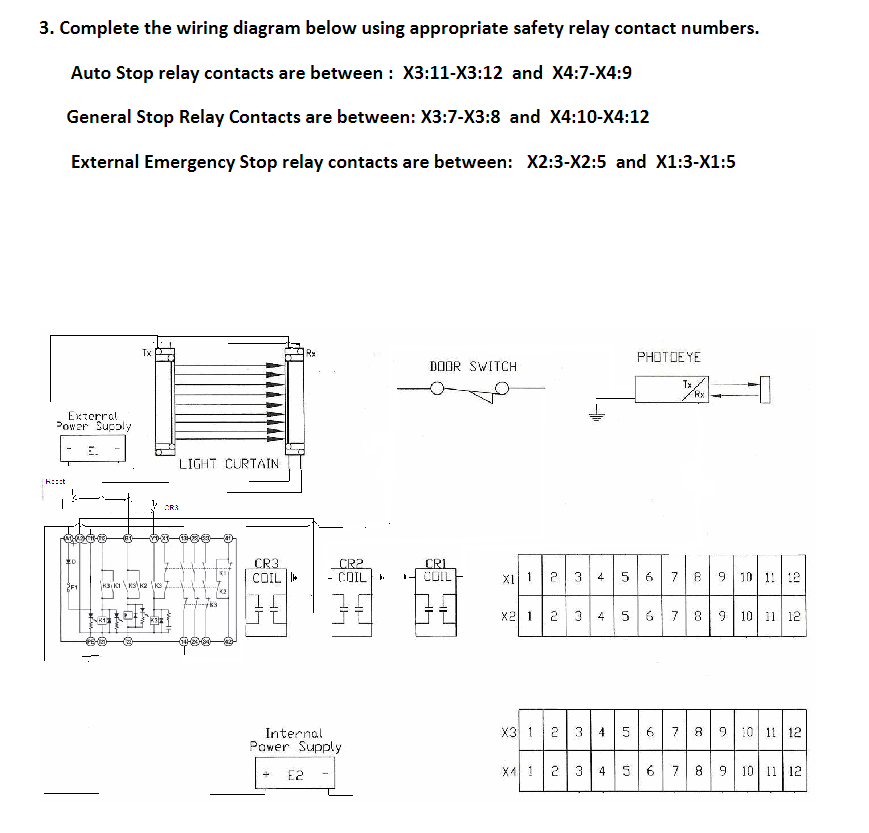 Complete the wiring diagram below using appropriate | Chegg.com