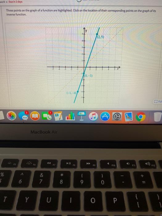 Solved work. Due in 2 days Three points on the graph of a | Chegg.com