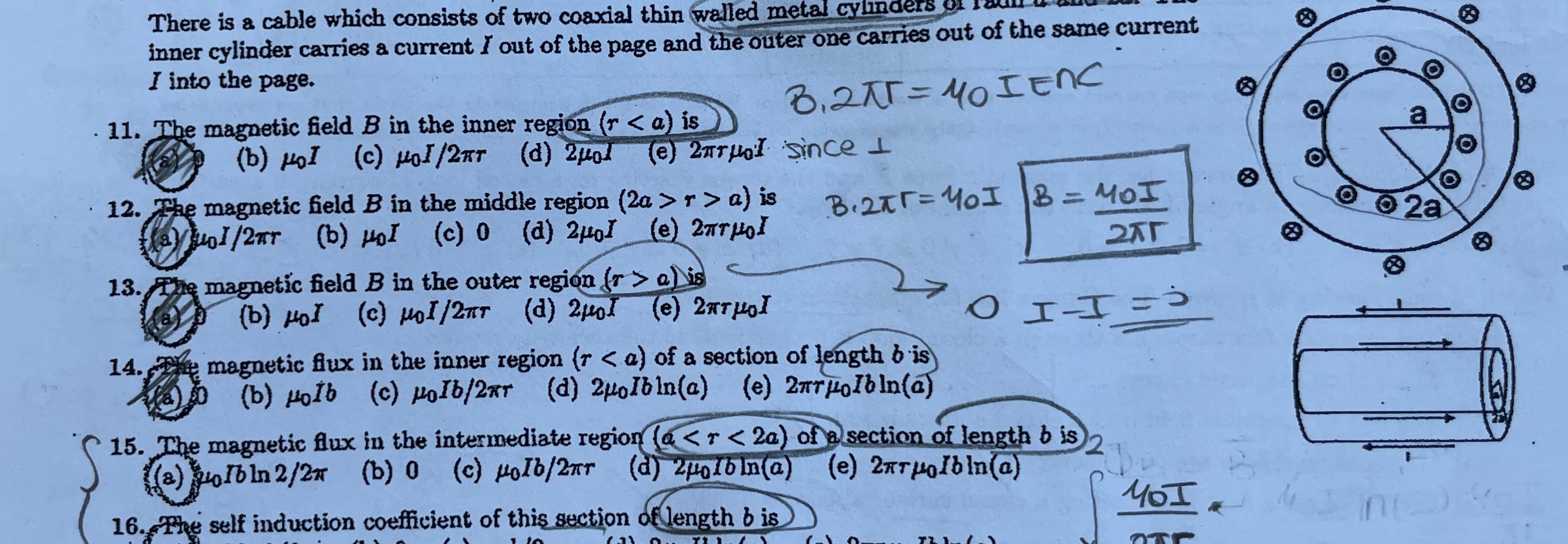 Solved çPlease solve questions 15-16here is a cable which | Chegg.com