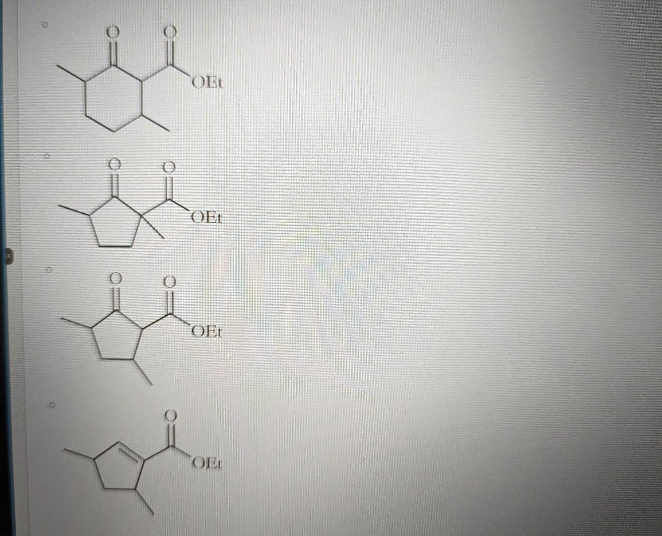 Dechmen Cyclization Solved What is the product for the Dieckmann cyclization? | Chegg.com