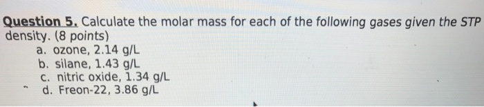 Solved Question 2. Calculate The Number Of Moles Containi