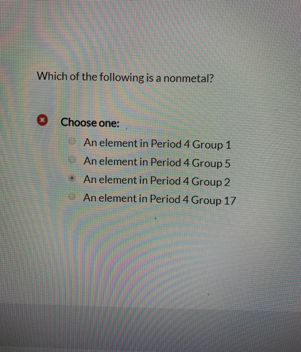 solved-which-of-the-following-is-a-nonmetal-choose-one-e-chegg