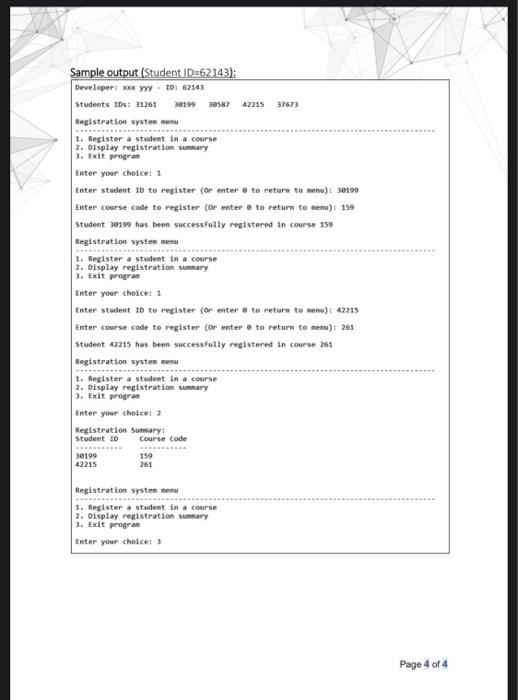 Solved Problem Write a C program that simulates a student | Chegg.com