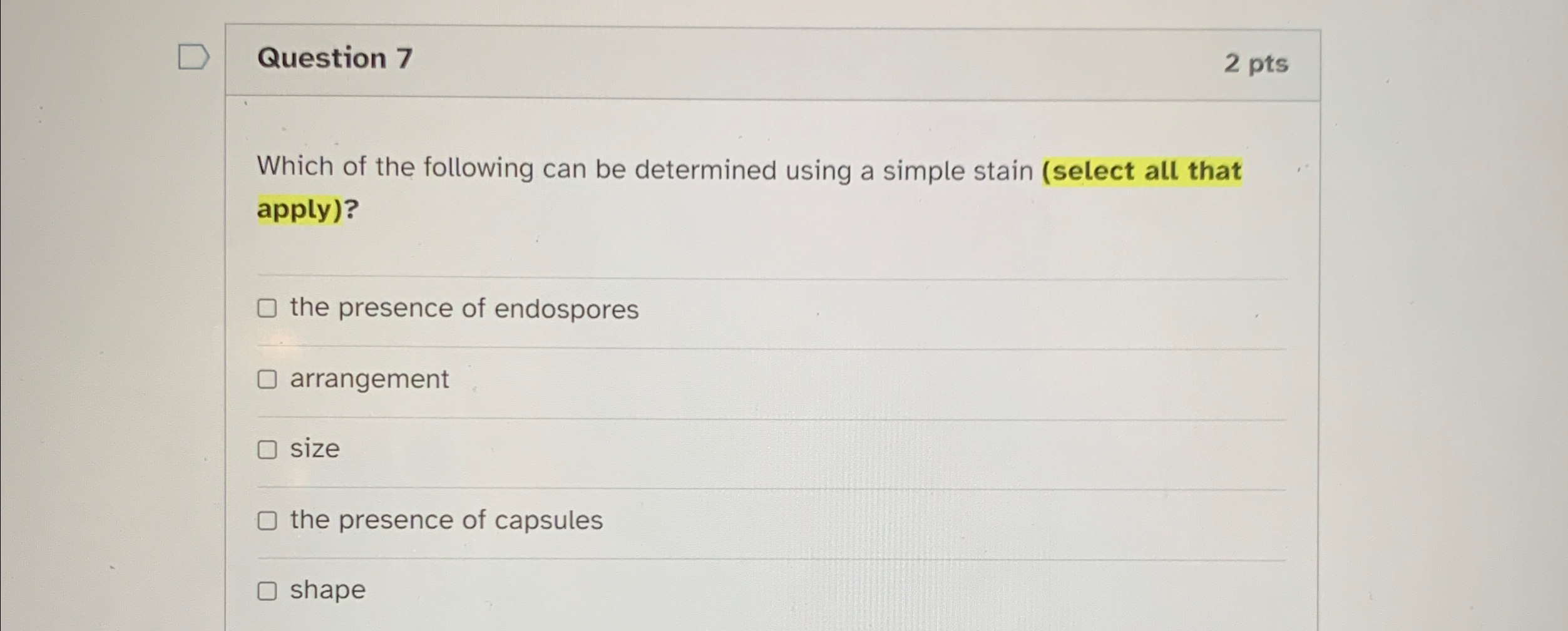 Solved Question 72 ﻿ptsWhich of the following can be | Chegg.com