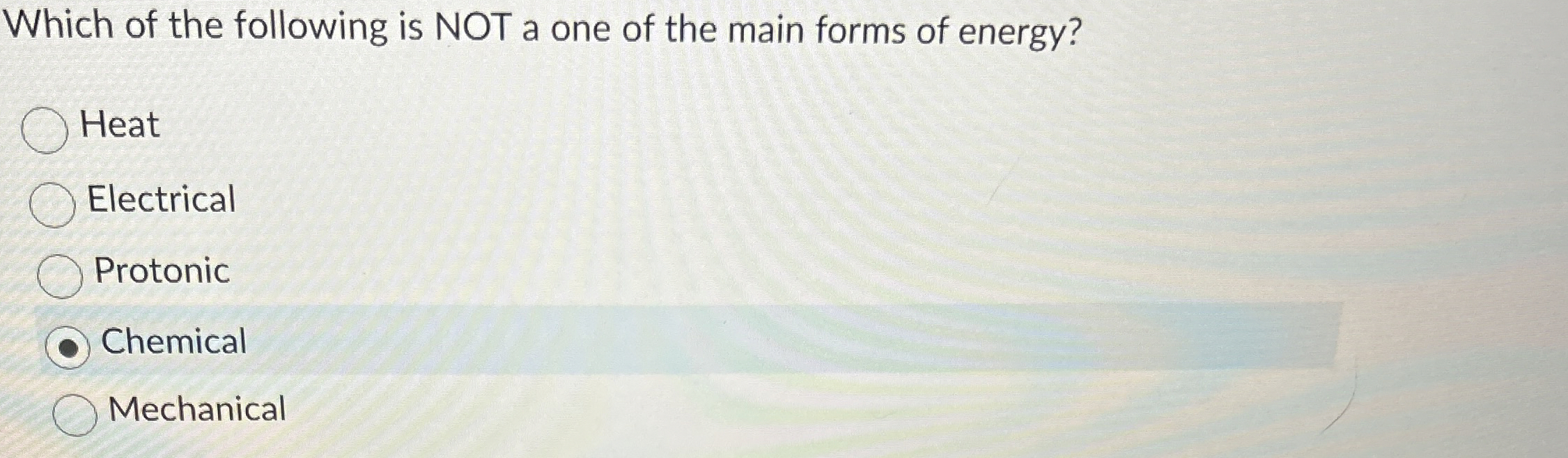 Solved Which of the following is NOT a one of the main forms