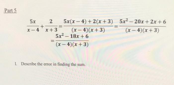 5 2x 5 )- 3 4x 5 )= 2 20 x