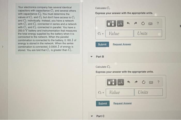 Solved Calculate C Express Your Answer With The Appropriate | Chegg.com