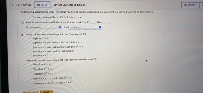 Solved The following statement is true. (Note that you do | Chegg.com