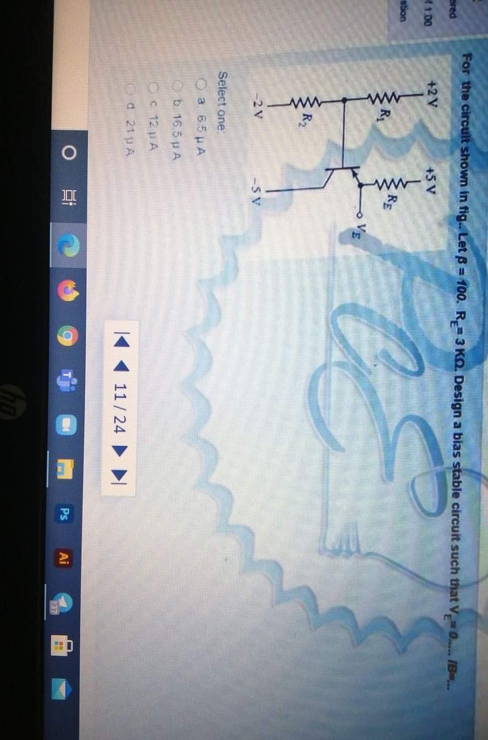 For The Circuit Shown In Fig Let B 100 Re 3kq Chegg Com