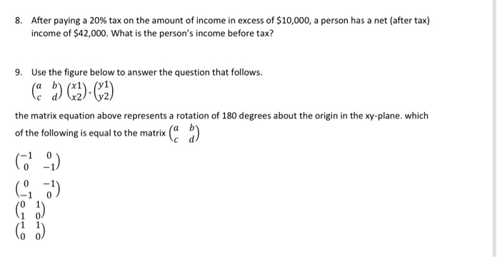solved wealth(decrease increase) taxes Images High... Solved 8. After paying a 20% tax on the amount of income in | Chegg.com