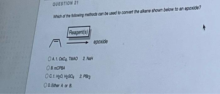 Solved QUESTION 21 Which of the following methods can be | Chegg.com