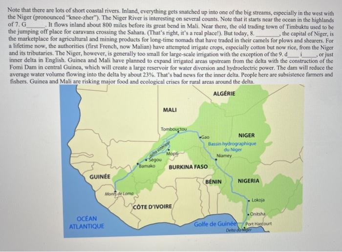 This map shows South America's most important rivers, | Chegg.com