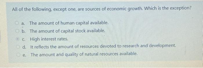 Solved All Of The Following Except One Are Sources Of Chegg
