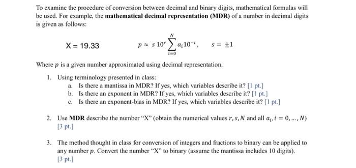 Solved To examine the procedure of conversion between | Chegg.com